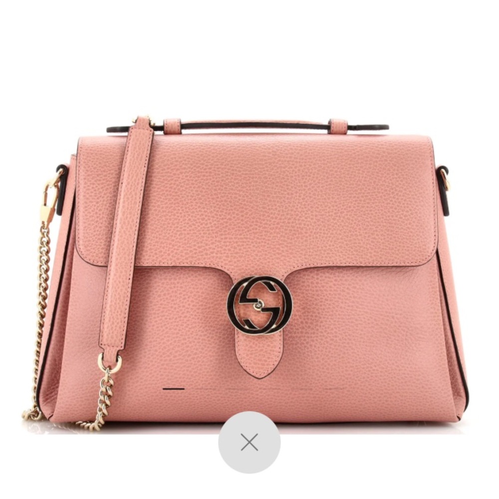GUCCI - Dollar Calfskin Interlocking G Top Handle Shoulder Bag NWOB